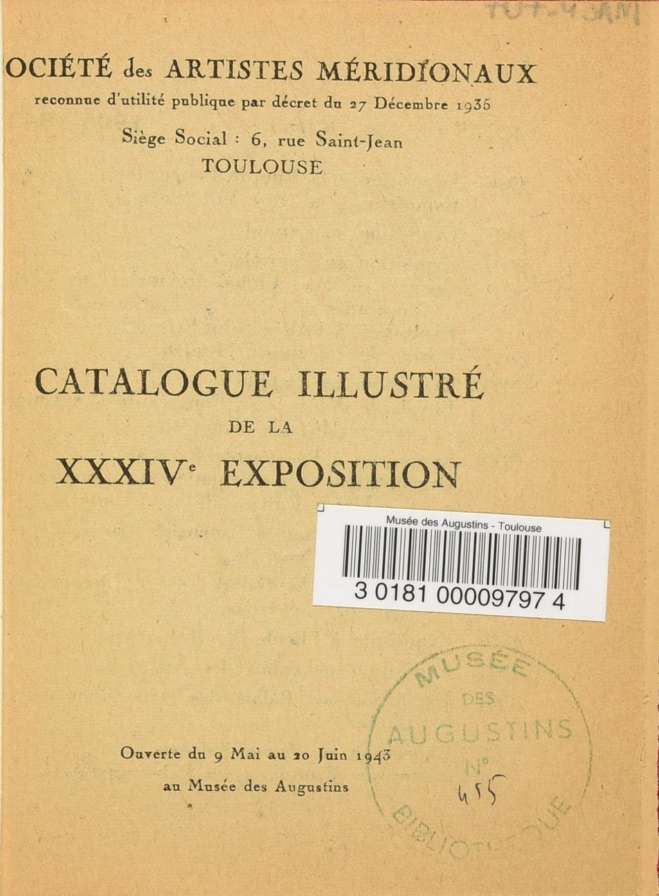Catalogue exposition.1941