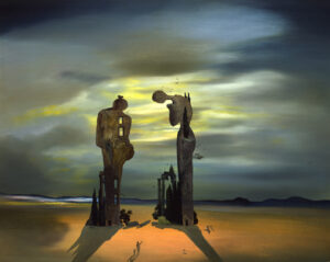 Salvador Dali. Réminiscence archéologique de l'Angelus de Millet. Huile sur panneau