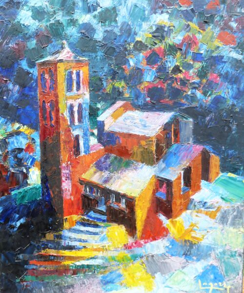 4.Sant-Joan-de-Caselles-Andorra.Hst.45x38cm.1964 4.Sant-Joan-de-Caselles-Andorra.Hst.45x38cm.1964